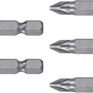 Truper Expert PUDE-2202, Estuche con 5 puntas pozidriv PZ2 largo 2"