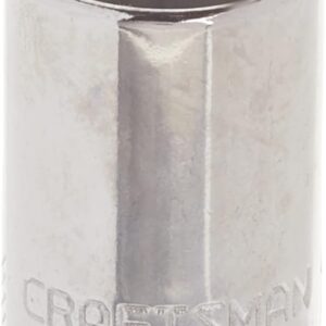 CRAFTSMAN - Enchufe profundo, métrico, unidad de 1/4 pulgadas, 12 mm, 6 puntos (CMMT43513)