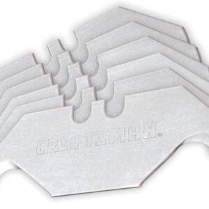 CRAFTSMAN CMHT11146 - Cuchilla de afeitar para cuchillos utilitarios, acero al carbono, 3/4 pulgadas, paquete de 5