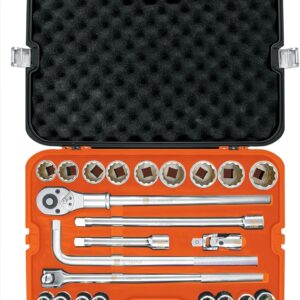 Truper JD-3/4X24M, Juego milimétrico de 23 herramientas cuadro 3/4" para mecánico