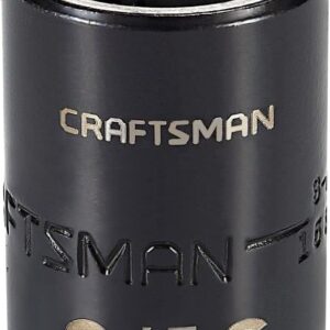 CRAFTSMAN - Enchufe de impacto, poco profundo, SAE, 3/8 pulgadas Drive, 9/16 pulgadas. (CMMT15835)