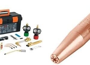 Truper CORSOL-T, Equipo de corte y soldadura Tipo Harris + Pretul BOCOR-5P, Boquilla para corte fabricada de cobre, 5
