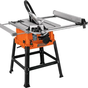 TRUPER SME-10B Sierra de mesa 10" de 1900 W (2-1/2 HP) con base, Naranja