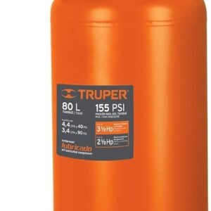 Truper COMP-80LV Compresor vertical lubricado de 80 litros, color,, pack of/paquete de 1