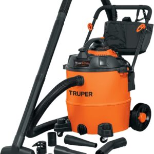 Truper ASP-16S Aspiradora/sopladora de sólidos y líquidos 16 GAL, plástica Naranja