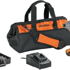Truper PRO COMBO-20A2, Combo rotomartillo y destornillador de impacto 20 V brushless con juego de brocas, puntas y maleta portaherramientas de 15"