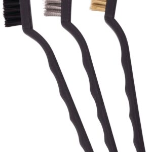 Craftsman CMMT98312 CRFT - Juego de 3 cepillos de cerdas, Color Rojo