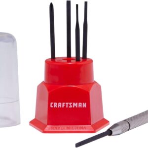 CRAFTSMAN - Kit de destornilladores pequeños, multipuntas, ideal para joyas (CMHT68009)