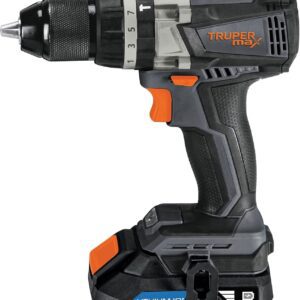 Truper Max MAX-20R, Rotomartillo inalámbrico 1/2", motor libre de carbones (brushless), con 2 baterías Ion Litio 2 Ah y maleta de 14", 20 V