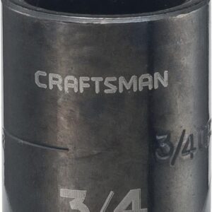 CRAFTSMAN - Enchufe de impacto, poco profundo, SAE, 3/8 pulgadas Drive, 3/4" (CMMT15838)