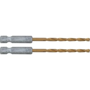 CRAFTSMAN - Brocas de revestimiento de nitruro de titanio con vástago hexagonal de 1/8 pulgadas, paquete de 2 (CMAM1308)