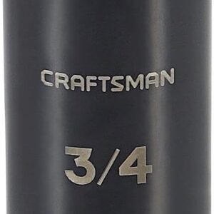 CRAFTSMAN - Enchufe de impacto profundo, SAE, 3/8 pulgadas Drive, 3/4" (CMMT15898)