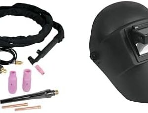 Truper AN-GRUPO1 Antorcha para soldadoras SOIN-250, SOMU-200X y SOMU-250X, color, pack of/paquete de 1 + Truper CASO-3, Careta para soldar, ergonómica, cuerpo fabricado en nylon