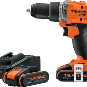 Truper PRO ROTI-20A3, Rotomartillo inalámbrico 1/2" 20 V brushless con 2 baterías de 2Ah y 1 cargador