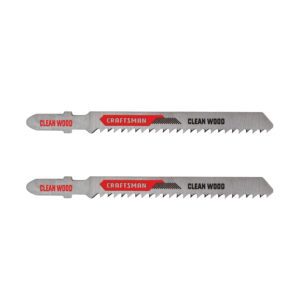 CRAFTSMAN 3-5/8 pulgadas 10 TPI T-Shank hojas de sierra de acero de alto carbono para madera, paquete de 2 (CMAJ1410WC2)