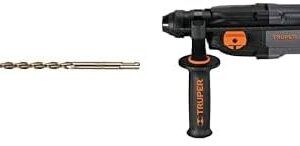 Truper BS-7/16X12, Broca SDS Plus de acero al cromo, 7/16 x 12" + Truper ROEL-20N, Rotomartillo SDS Plus 2 Joules 650 W industrial