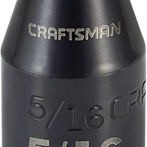 CRAFTSMAN - Enchufe de impacto, poco profundo, SAE, 3/8 pulgadas Drive, 5/16 pulgadas. (CMMT15831)
