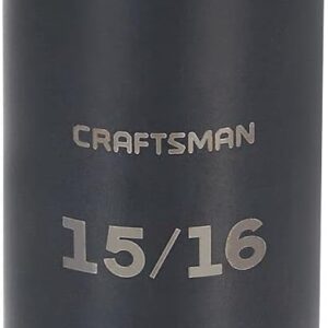 CRAFTSMAN - Enchufe de impacto profundo, SAE, 3/8 pulgadas Drive, 15/16 pulgadas. (CMMT15983)
