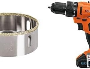 T CORTACIRCULOS DIAMANTE 4" + Truper ROTI-12A, Rotomartillo inalámbrico 3/8" 12 V