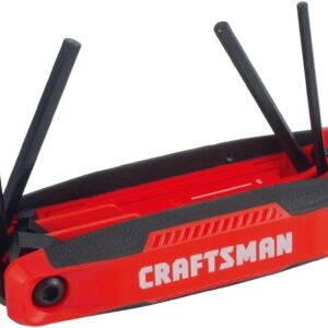 CRAFTSMAN CMHT26007 - Juego de llaves hexagonales métricas, plegables, 8 llaves