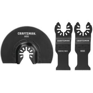 CRAFTSMAN - Juego de corte de madera y metal oscilante 3P (CMAO552)