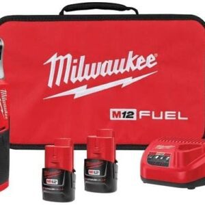 Milwaukee M12 FUEL - Kit de carraca inalámbrico de alta velocidad de 3/8 pulgadas