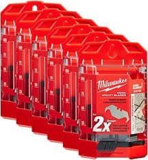 Milwaukee - Cuchillas de cuchillo con dispensador de 50 piezas, paquete de 6 unidades