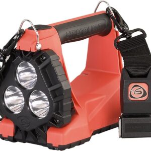Streamlight Vulcan 180 HAZ-LO Vehicle Mount System Class I DIV.1 Rechargeable Lantern/Portable Scene Light with 12V DC Charger, Orange/Quick Release Shoulder Strap