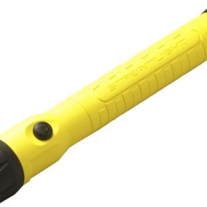 Streamlight 76413 PolyStinger LED HAZ-LO Linterna recargable intrínsecamente segura con cargador de CA de 120 voltios, amarillo, 130 lúmenes