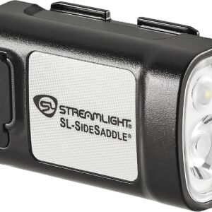Streamlight 61627 SL-Sidesaddle USB 400 lúmenes recargable manos libres, casco y casco con luz LED con soporte, batería recargable, cable USB-C, negro