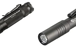 Streamlight 88052 ProTac HL Linterna táctica de 850 lúmenes, USB + Streamlight 66604 250 lúmenes corriente de luz Micro USB recargable linterna de bolsillo