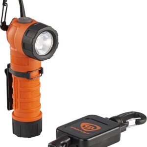 Streamlight 88832 PolyTac 90 LED Flashlight with Gear Keeper, Orange - 170 Lumens