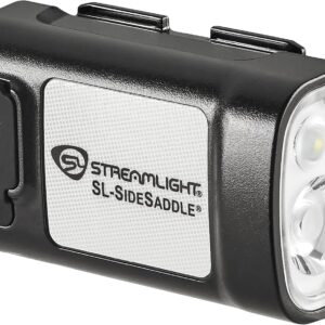 Streamlight 61621 SL-Sidesaddle USB 400 lúmenes recargable manos libres universal sombrero duro, casco y casco con kit de montaje, batería recargable, cable USB-C, negro