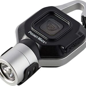 Streamlight 73300 Pocket Mate 325-Lúmenes Recargable USB Linterna tipo Llavero con Clip, Plateada