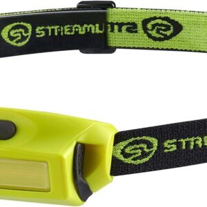 Streamlight 61710 Bandit Pro 180-Lúmenes LED Linterna Frontal Recargable USB con Correa Elástica, Amarilla