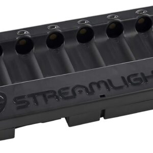 Streamlight 20221 SL-B26 Protected Li-Ion USB Rechargeable 8-Unit Bank Charger, Black