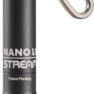 Streamlight 73020 Nano Light II 20 lúmenes llavero en miniatura linterna LED con batería alcalina AAAA, negro