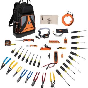 Tool Set with Utility Knife, Adjustable Wrenches, Screwdrivers, Pliers, and More, 41 Piece Klein Tools 80141
