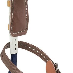 Klein Tools CN1986ARL Pole Climbers, 1-9/16" Gaffs w/ Pads & Straps, 17"-21" Long
