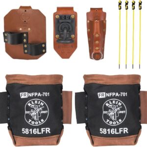 Klein Tools 5800HRN - Juego de soportes de herramientas para herramientas de trabajador de hierro, llave de espuma, barra de conexión, soportes de pines de toro, (4) correas de tensión, (2) bolsas de