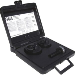 Klein Tools 53901-SEN Juego 2 sacabocados 1-1/2" a 2" en estuche