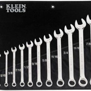 Klein Tools 68404 Combination Wrench Set, 12-Pc. w/ Pouch