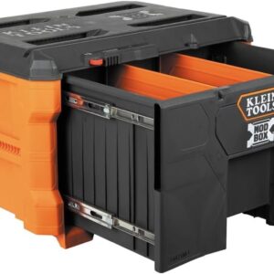 Klein Tools 54821MB MODbox organizador de caja de herramientas de 1 cajón, cajón profundo de alta resistencia, módulo apilable, capacidad de 50 libras