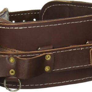 Tulmex 5272-40 | Cinturón de Liniero de Lujo Natural | Máxima seguridad y resistencia en altura | Confort para largas jornadas | Herramientas | Mosquetones de seguridad | Talla 40 | Natural