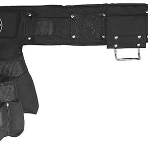 Klein Tools 5709L PowerLine LG 4-Piece Combo Tool Belt Set, Size 36"-40", Black