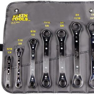 Klein Tools 68222 Juego de 7 Llaves de Estrías con Matraca