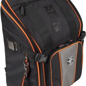 Klein Tools 55482 - Mochila para herramientas con 21 bolsillos y gran interior, resistente al agua