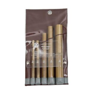 Klein Tools 4BPSET5 Brass Punch, 5 Pc. Set
