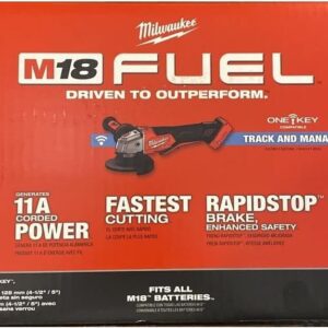 Milwaukee 2882-20 M18 - Molinillo de combustible de 4-1/2"/5" con una llave con paleta (solo herramienta)