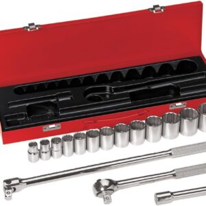 Klein Tools 65512 Socket-Wrench Set, 16-Pc. 1/2" Drive